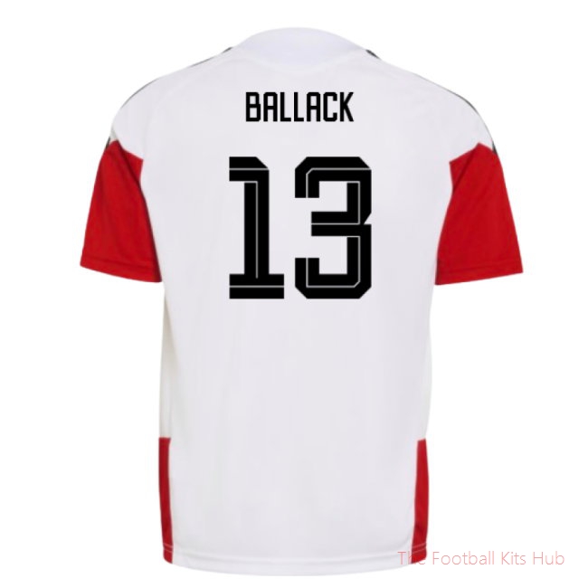 2026-2027 Germany Training Jersey (White) - Kids (Ballack 13)