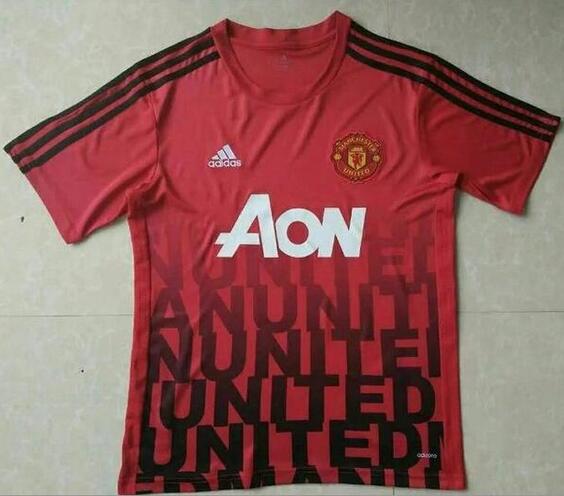 Manchester United Red 2016-17 Pre-Match Training Shirt - Official