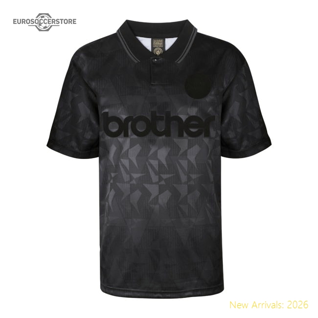 Man City 1990 Blackout Retro Shirt (TOURE YAYA 42)