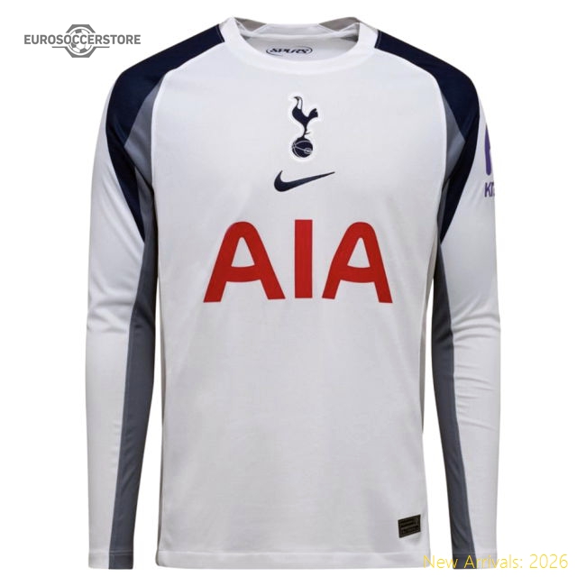 Official 2025-2026 Tottenham Long Sleeve Home Shirt (kane 10)