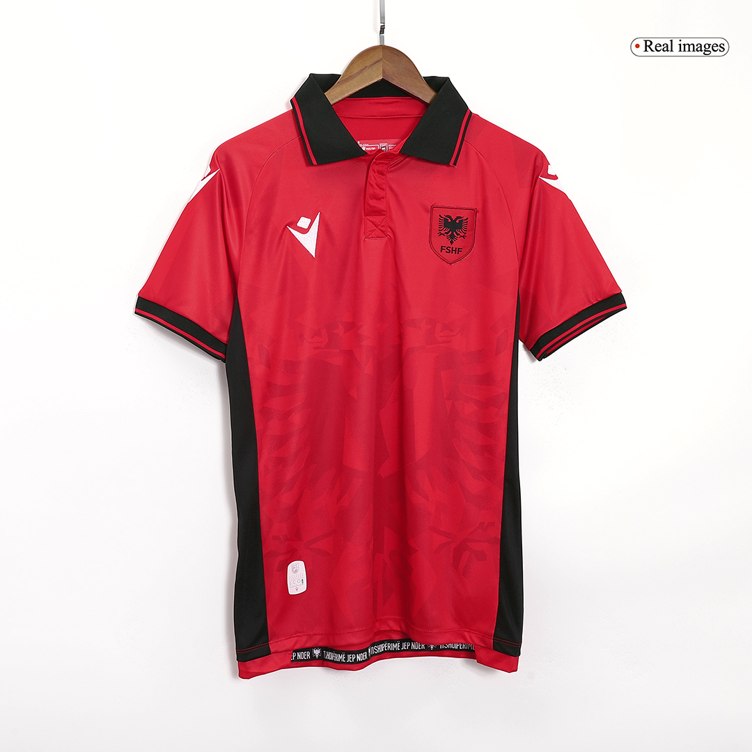 Professional Grade Euro 2024 Albania Home Soccer Jersey Football Shirt