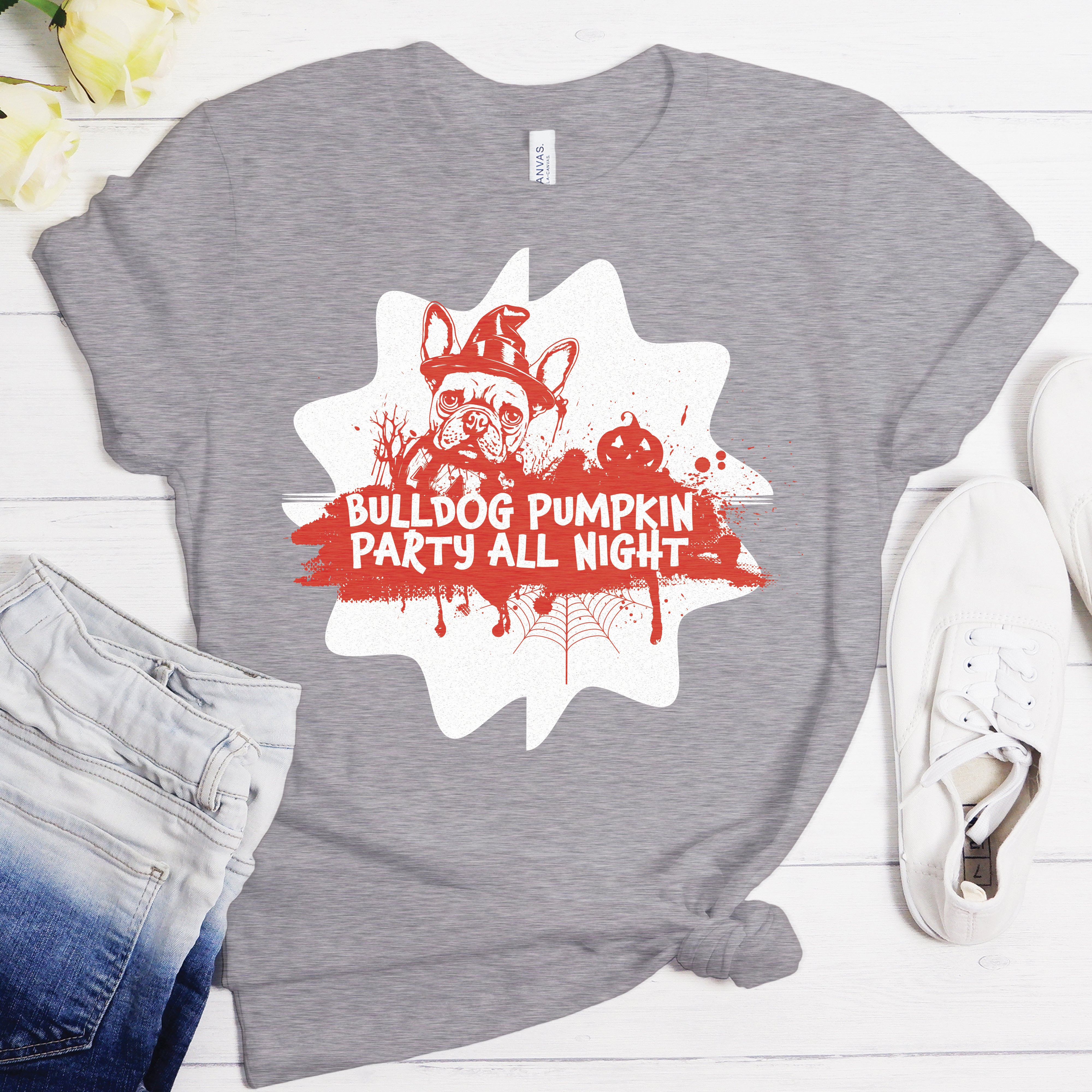 Halloween - Dog Owner Unisex T-shirt Frenchie Themed Wear | Comfy Fit