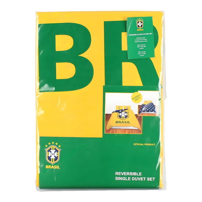 Official Brazil Reversible Single Duvet Player Performance