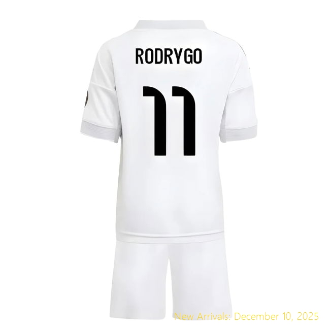 2025-2026 Real Madrid RM Durable Home Mini Kit (Rodrygo 11) -