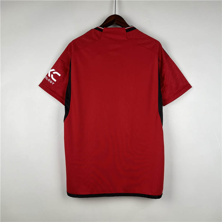 Comfort Fit Man Utd Manchester United 2324 Home Kit Red Soccer Jersey