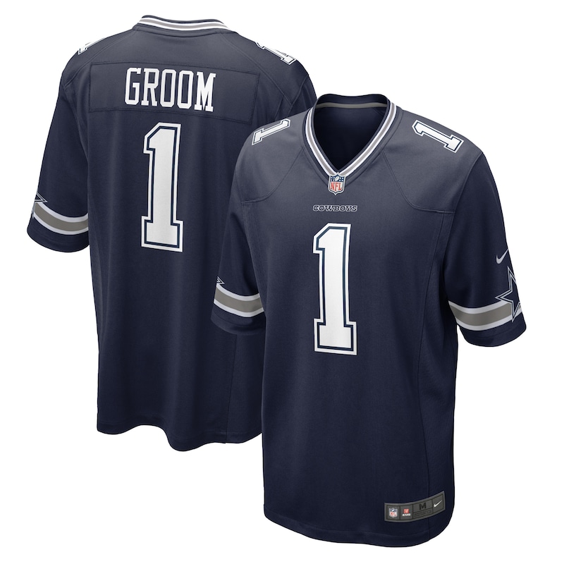 None Number 1 Groom DAL Cowboys Classic Top-Grade Jersey for NFL Fans
