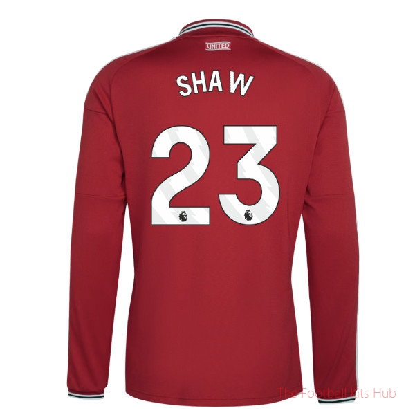 Stadium Man Utd 2026-2027 Long Sleeve Home Shirt (Shaw 23)