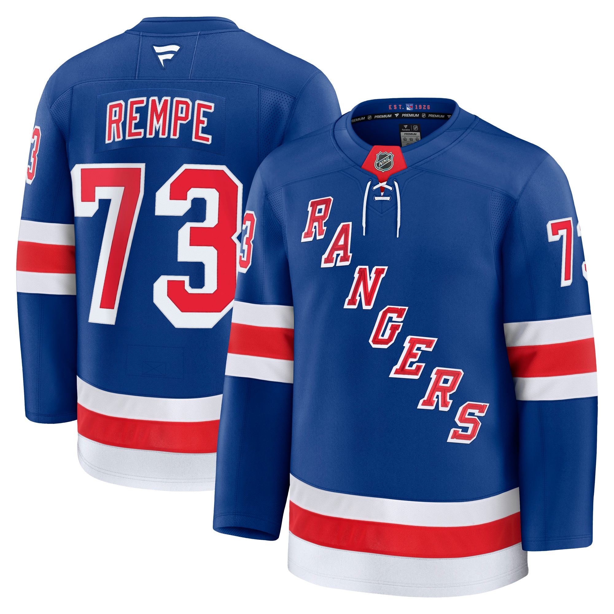 [SJH] Women's Matt Rempe New York Rangers Home Premium Jersey - Blue