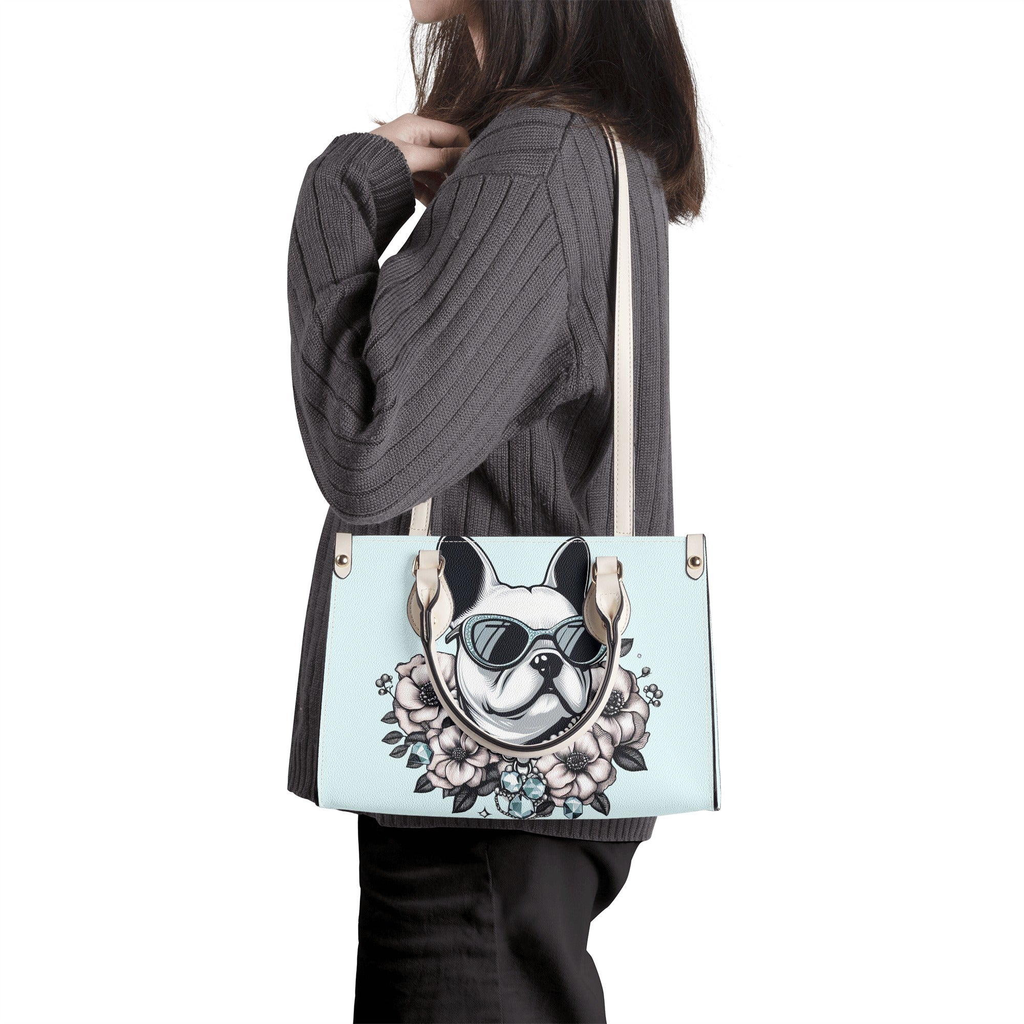 Hazel - French Bulldog Luxury Women Handbag Winter Wear | Safe For Paws