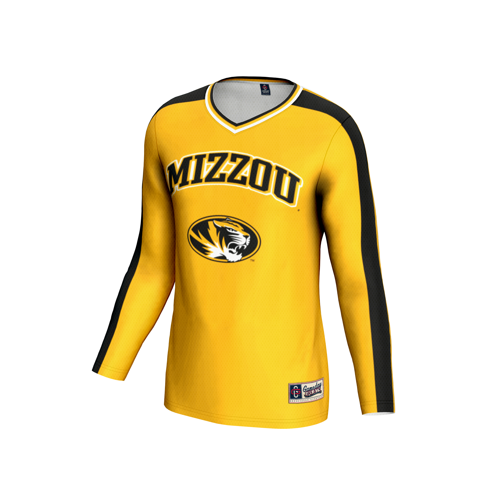 [NJP] Missouri Tigers GameDay Greats Youth Women's Volleyball Lightweight Fashion Jersey - Gold