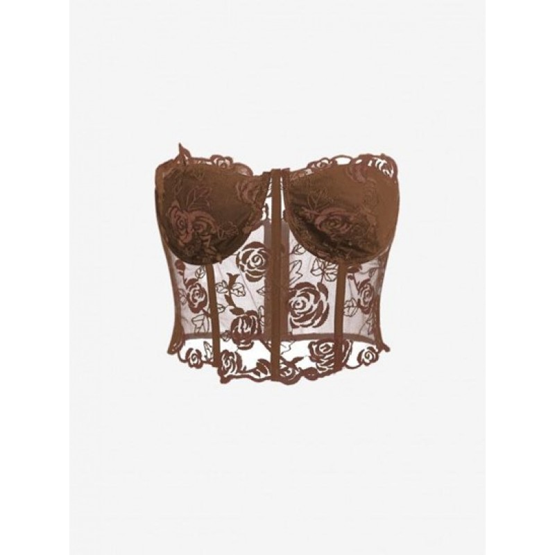 Corset-style Lace Bustier Tube Top OG8355
