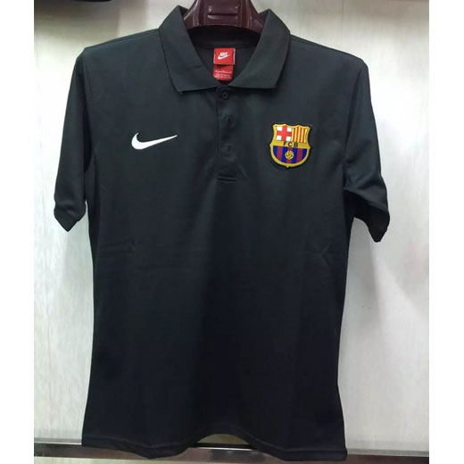 Barcelona Black 201718 Polo Jersey Shirt - Official Replica 12065