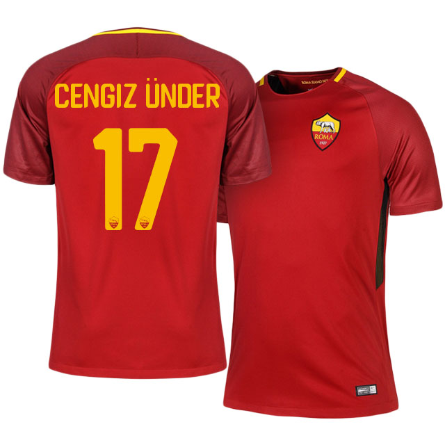 201718 Roma Home Cengiz Under 17 Shirt - Official Replica 5179