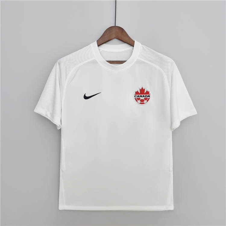 Canada World Cup 2022 Away White Soccer Jersey Soccer Shirt - World