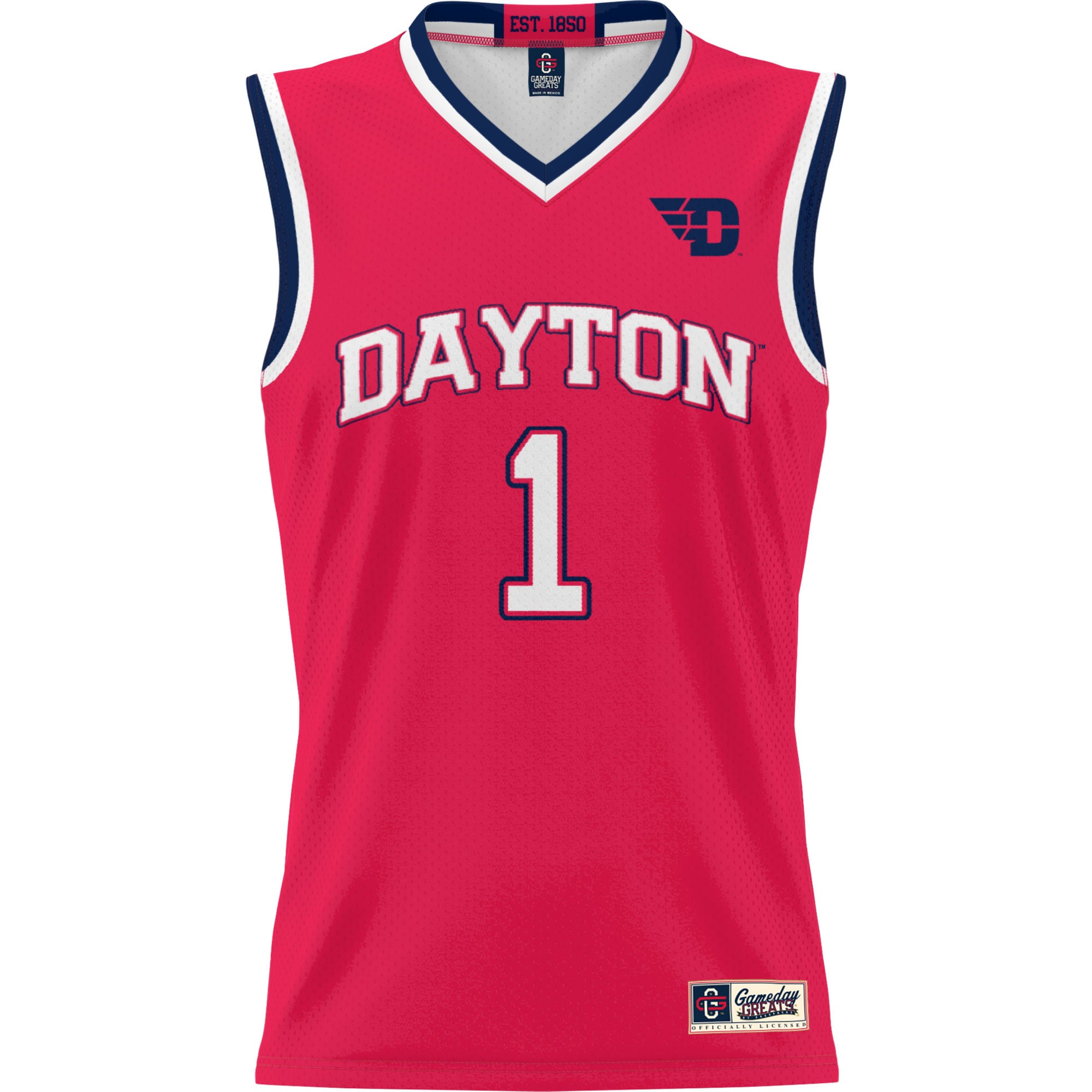 [NJP] Dayton Flyers GameDay Greats Youth Lightweight Basketball Jersey - Red