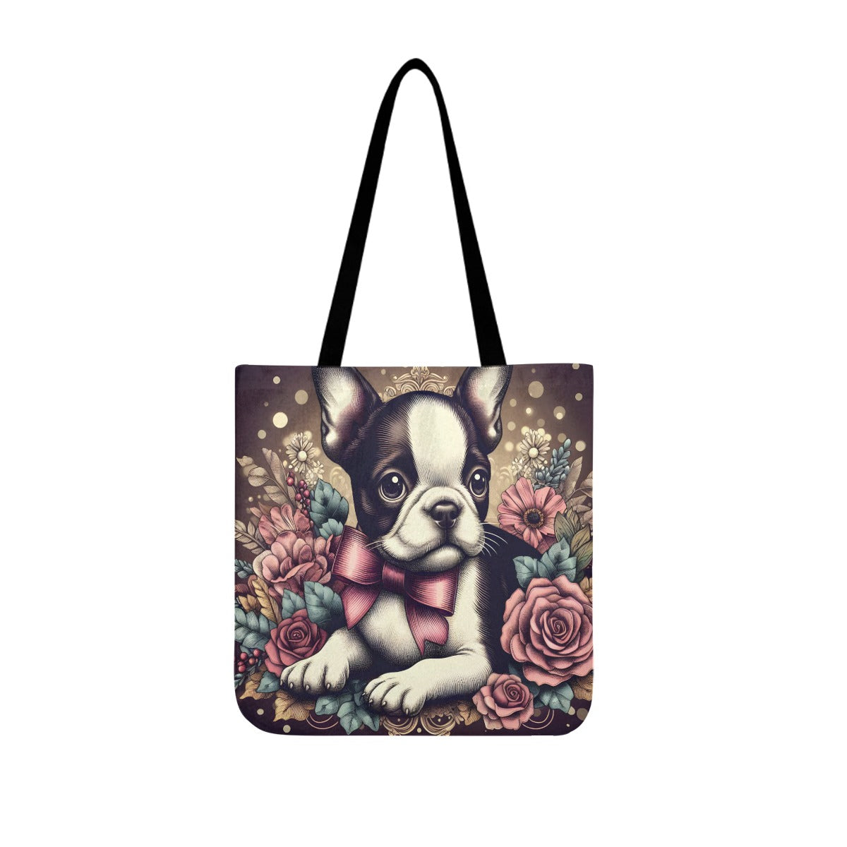 French Bulldog Meeko Cloth Tote Bags For Boston Terrier Lovers Durable Dog Item