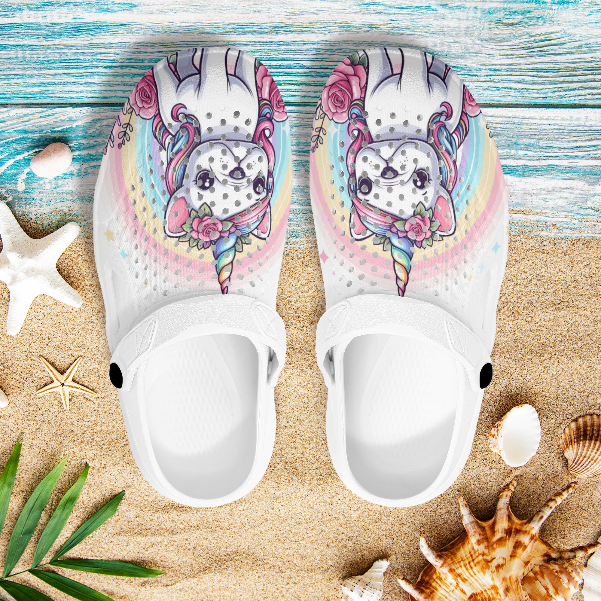 French Bulldog Ivy Summer Hollow Out Clogs Cute Frenchie Essential