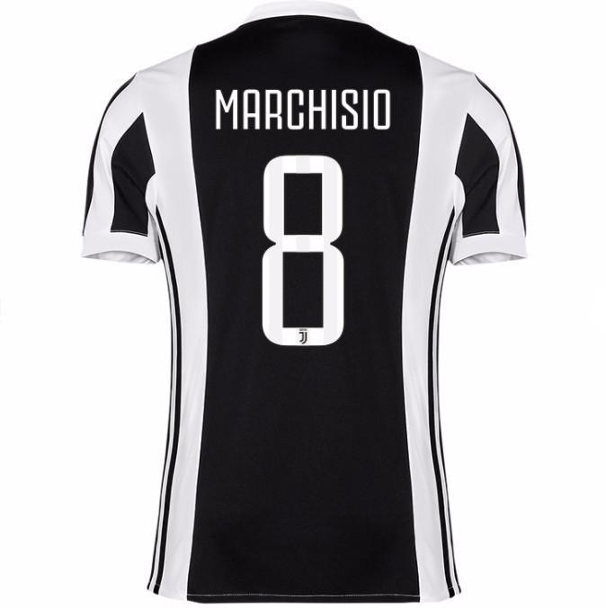 Juventus Home 201718 Marchisio 8 Soccer Jersey Shirt - Official