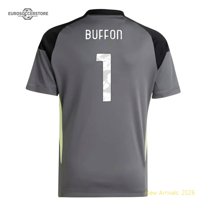 2025-2026 Juventus Home Goalkeeper Shirt (Grey) - Kids (Buffon 1)