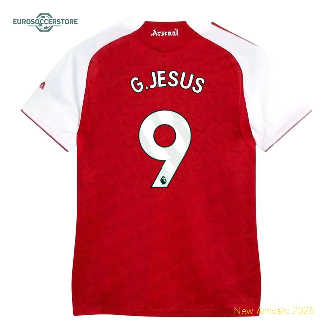 2025-2026 Arsenal Womens Chic G.jesus Jersey Advanced Textile