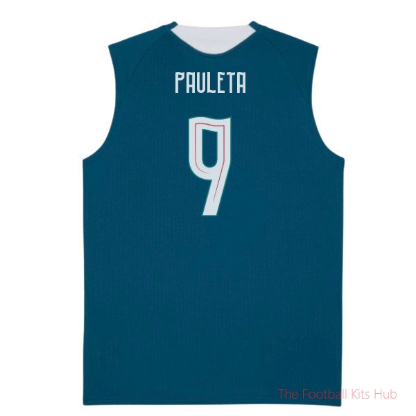 2026-2027 Portugal Sleeveless Training Jersey (Ocean Tropic) (Pauleta 9)