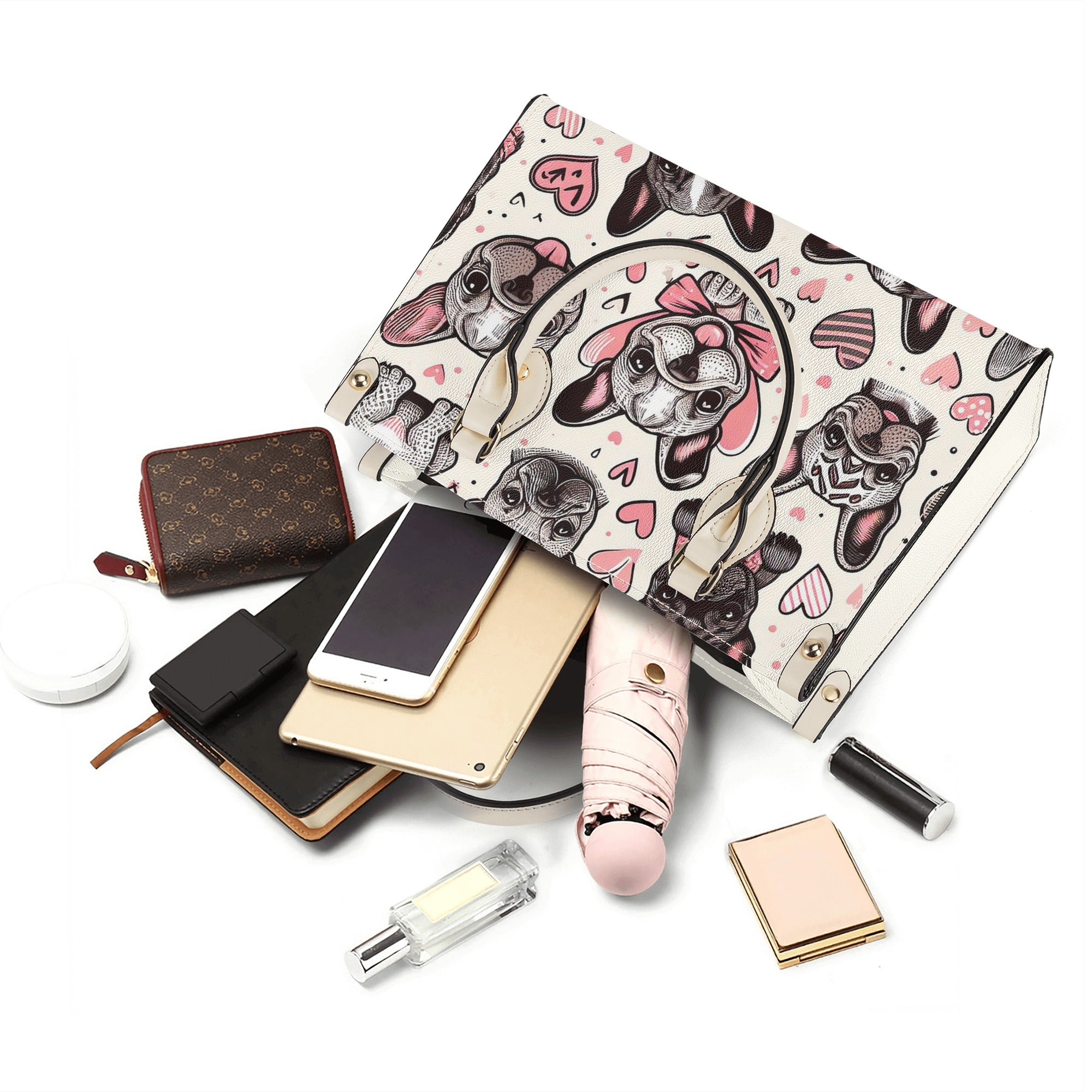 French Bulldog Lover Bailey Luxury Women Handbag Cute Frenchie Fan Gear