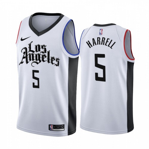 Clippers White Angeles Clippers #5 Nike Jersey - NBA Fan Apparel