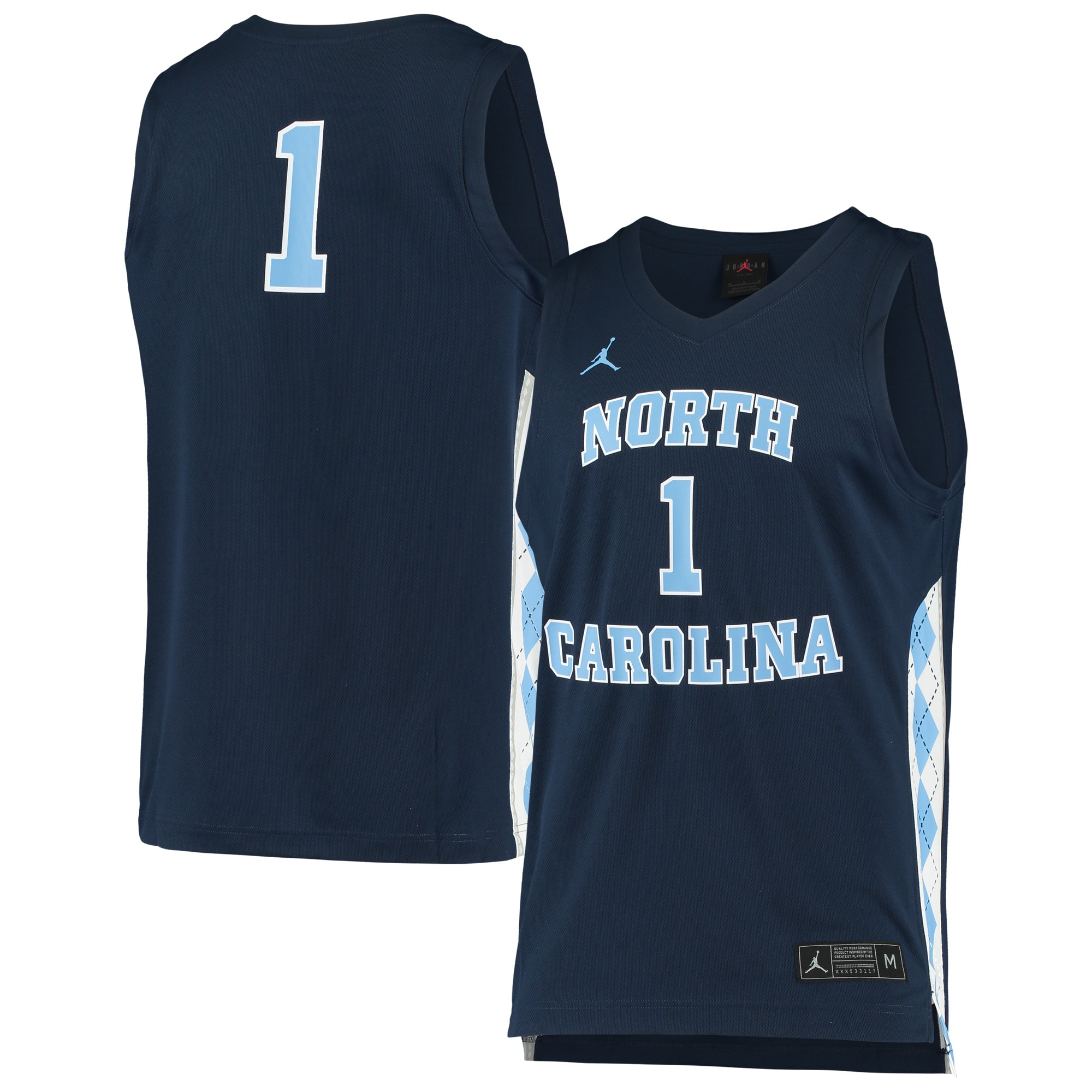 [NJP] Women's North Carolina Tar Heels Replica Basketball Jersey - Navy