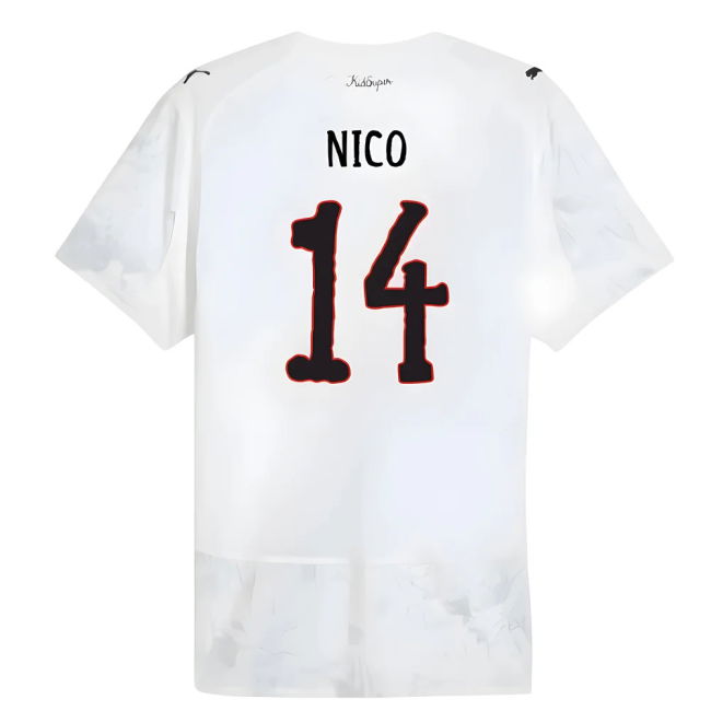 2025-20 Manchester City Home Soccer Jersey Nico (14) M S Kids