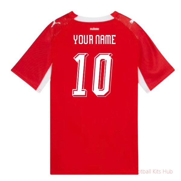 Football Switzerland 2026-2027 Home Shirt (Kids) (Your Name)