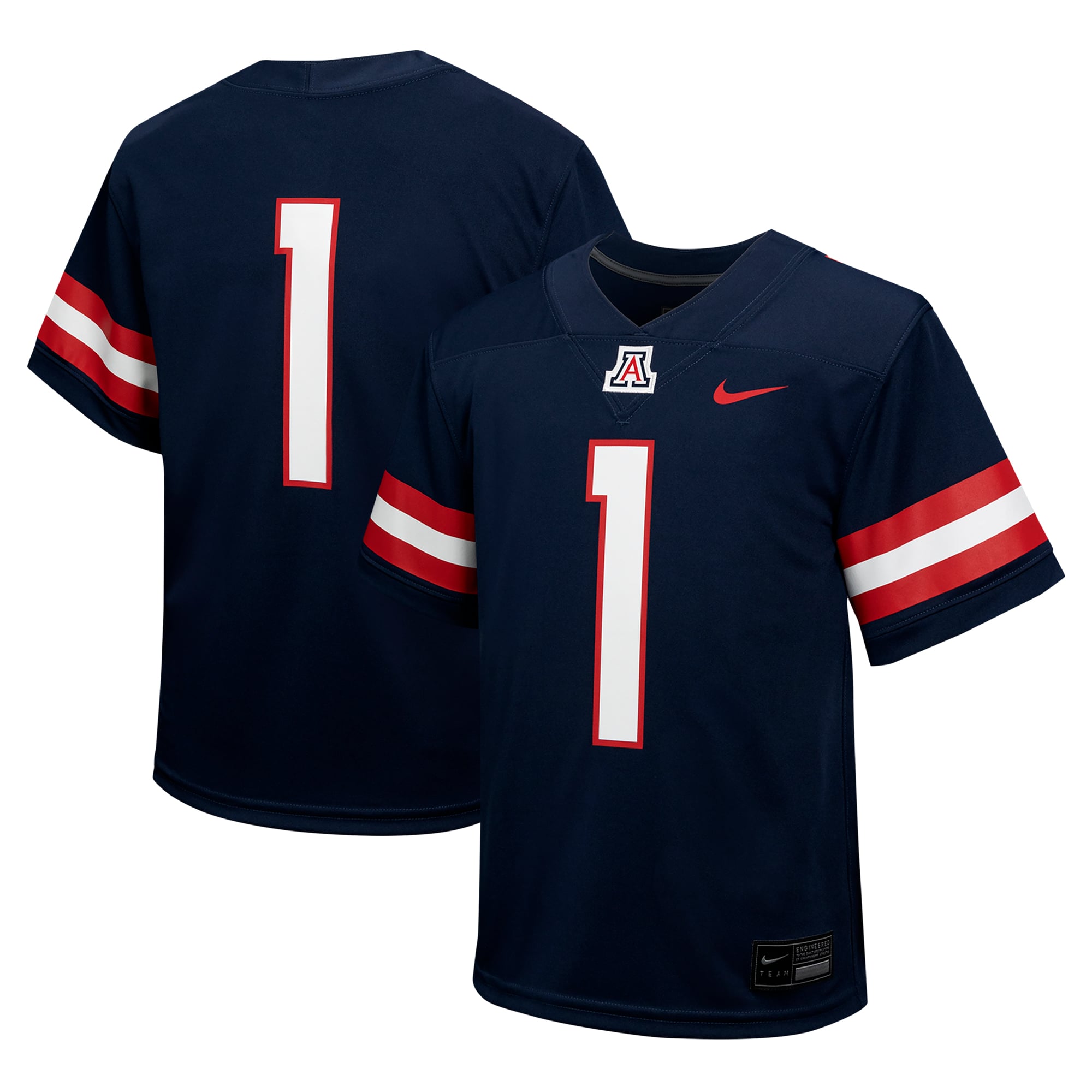 #1 Arizona Wildcats Nike Youth Untouchable Football Jersey - Navy