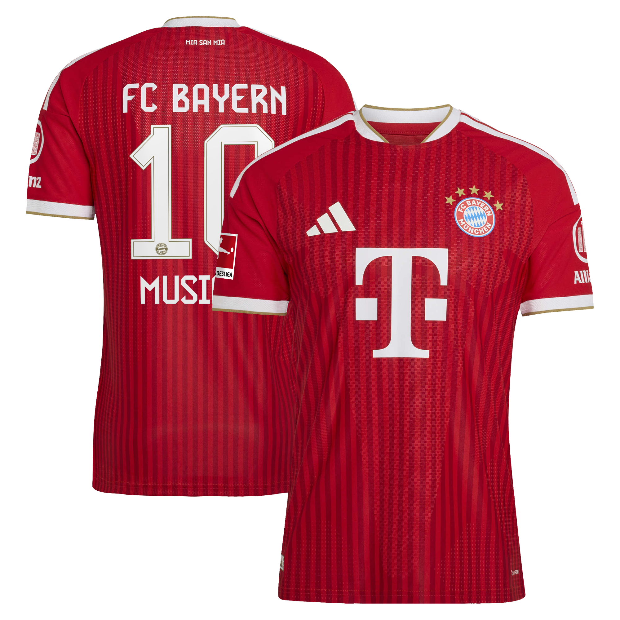 [SJH] Jamal Musiala #42 Bayern Munich 2026/27 Home On-Field Authentic Jersey - Red