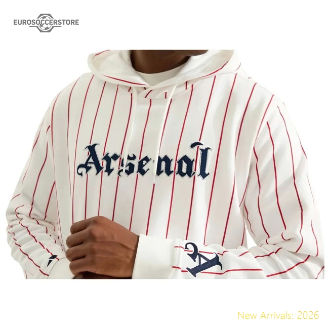 Arsenal 2025-2026 Aop Us Hoody (White) Customizable Football Wear