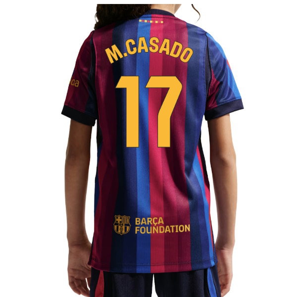 [HP] 2026-2027 Barcelona Home Shirt (Kids) (M.Casado 17)
