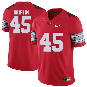 Men's OSU Buckeyes Red 2018 replica Archie Griffin #45 comfortable
