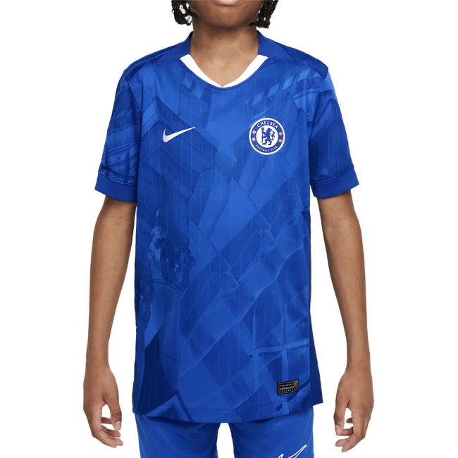 replica 2025-2026 Chelsea Home Shirt (Kids) (Amougou 39)