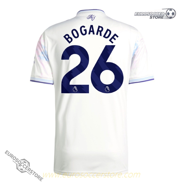 Aston Villa 25-26 Season Third Jersey with BOGARDE 26 Printing