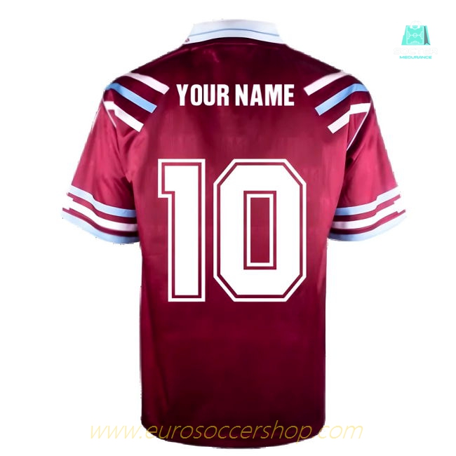 West Ham United 1992 Retro Football Shirt (Your Name)