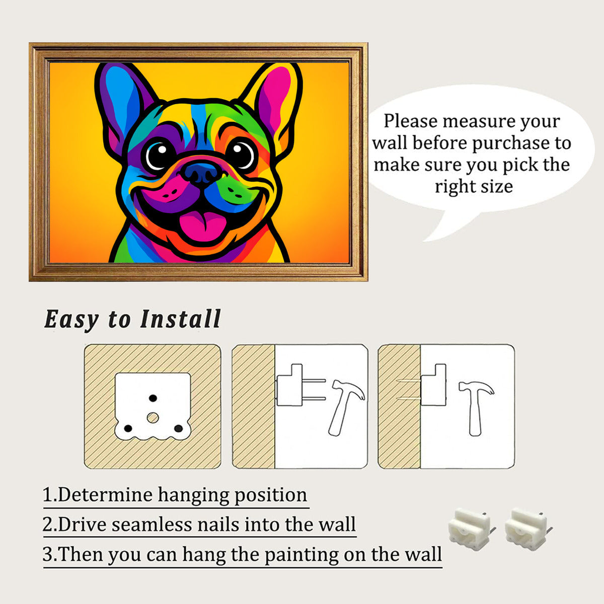 French Bulldog Loki Framed Poster • Wall Decoration Frenchie Pet Item