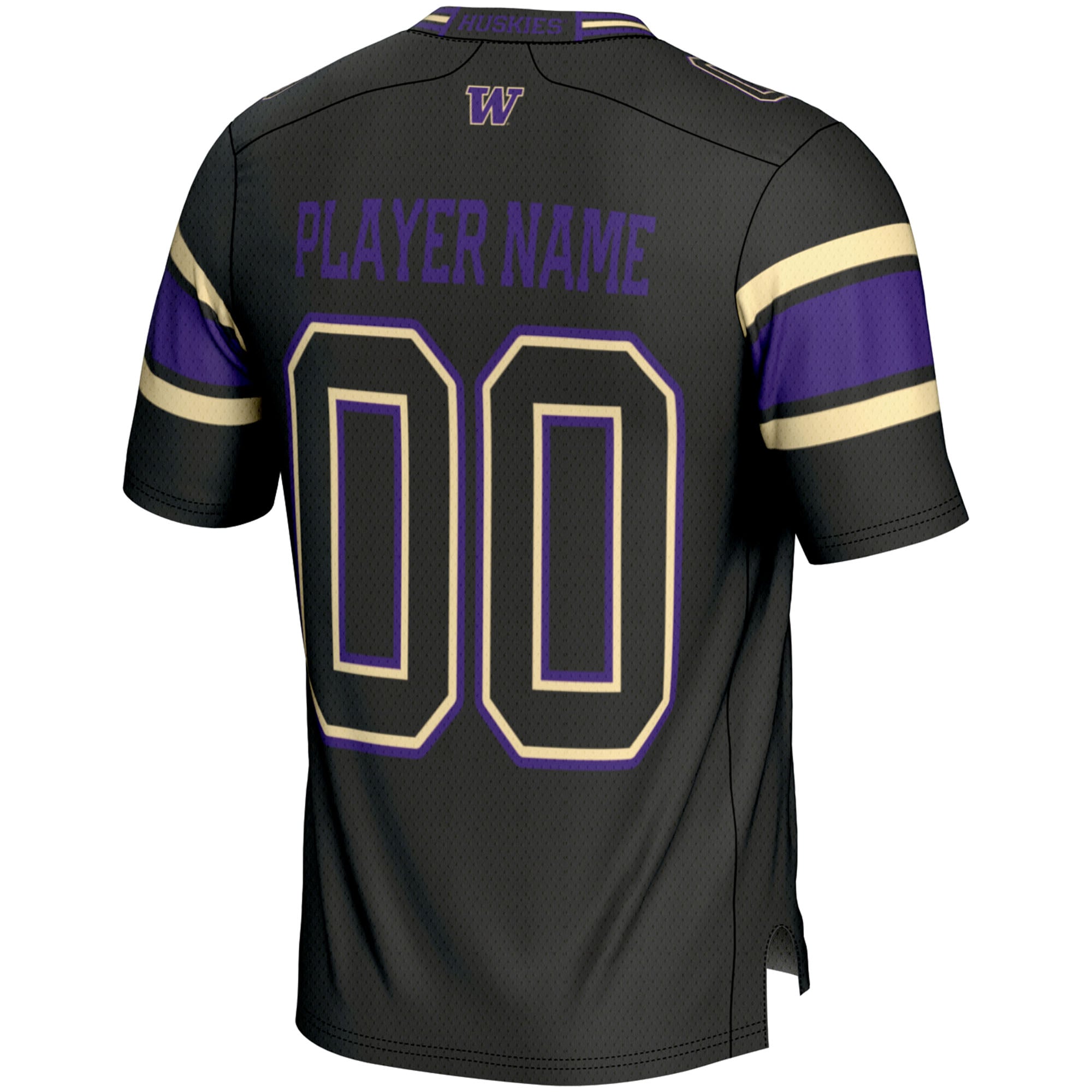 Washington Huskies GameDay Greats Youth NIL Pick-A-Player Football Jersey - Black