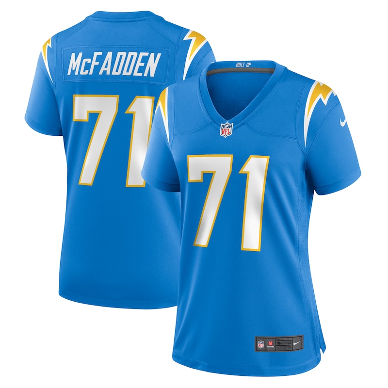 None Jordan McFadden Los Angeles Chargers Retro Fan Apparel Football A