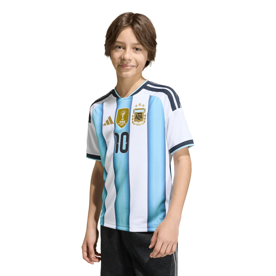 Argentina 2026 Home Messi 10 Jersey | Youth 3-Star Albiceleste Football Shirt
