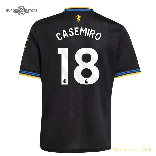 2025-2026 Man Utd Third Top (Kids) (Casemiro 18) Supporter Version