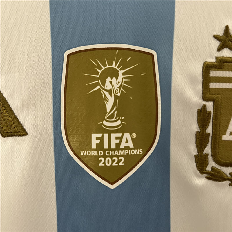 Kids Copa America 2024 Argentina Home Soccer KitShirtShorts -