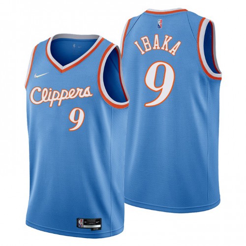 Blue Nike Angeles Clippers #9 Clippers Jersey - Performance Fabric