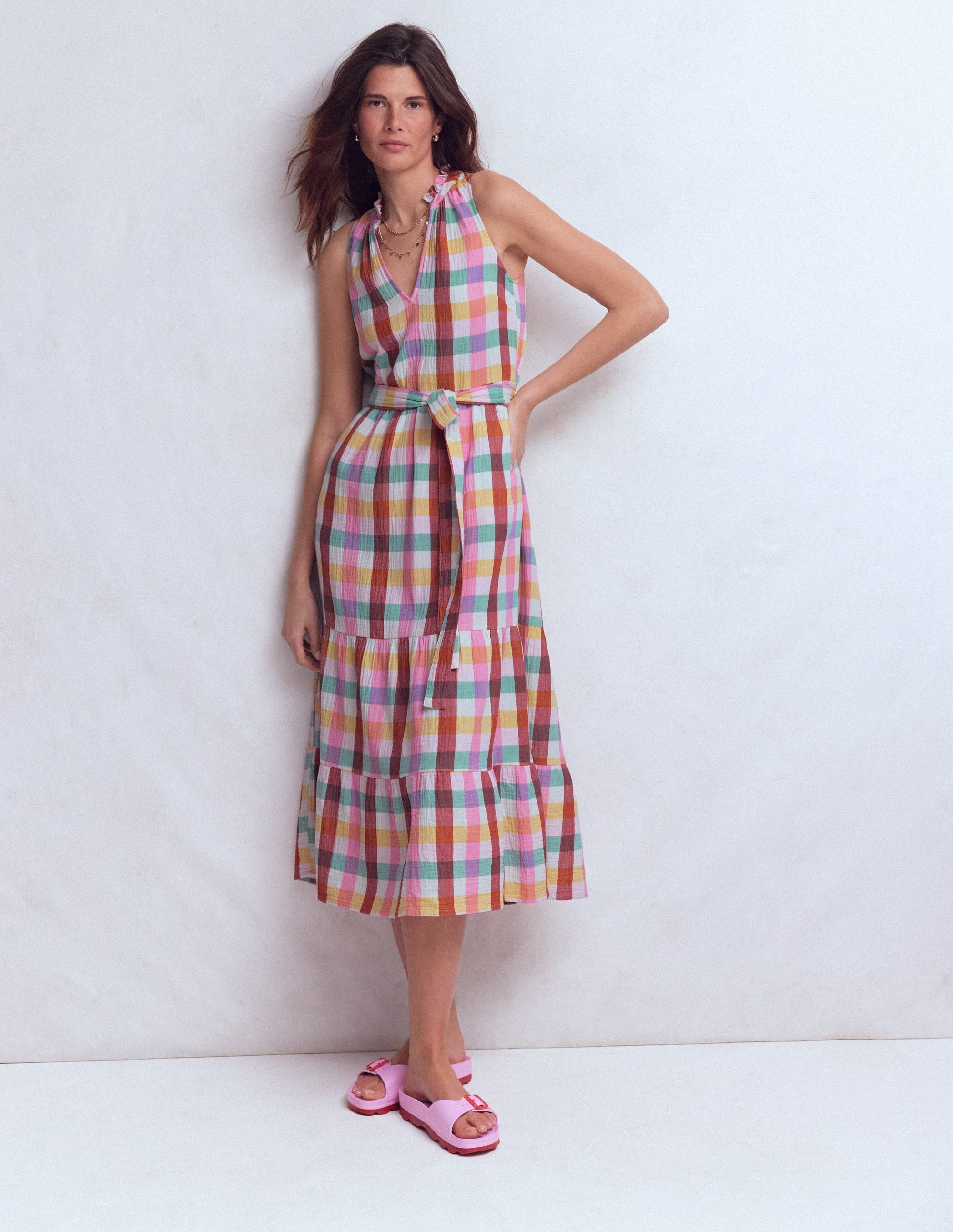 Viv Double Cloth Maxi Dress