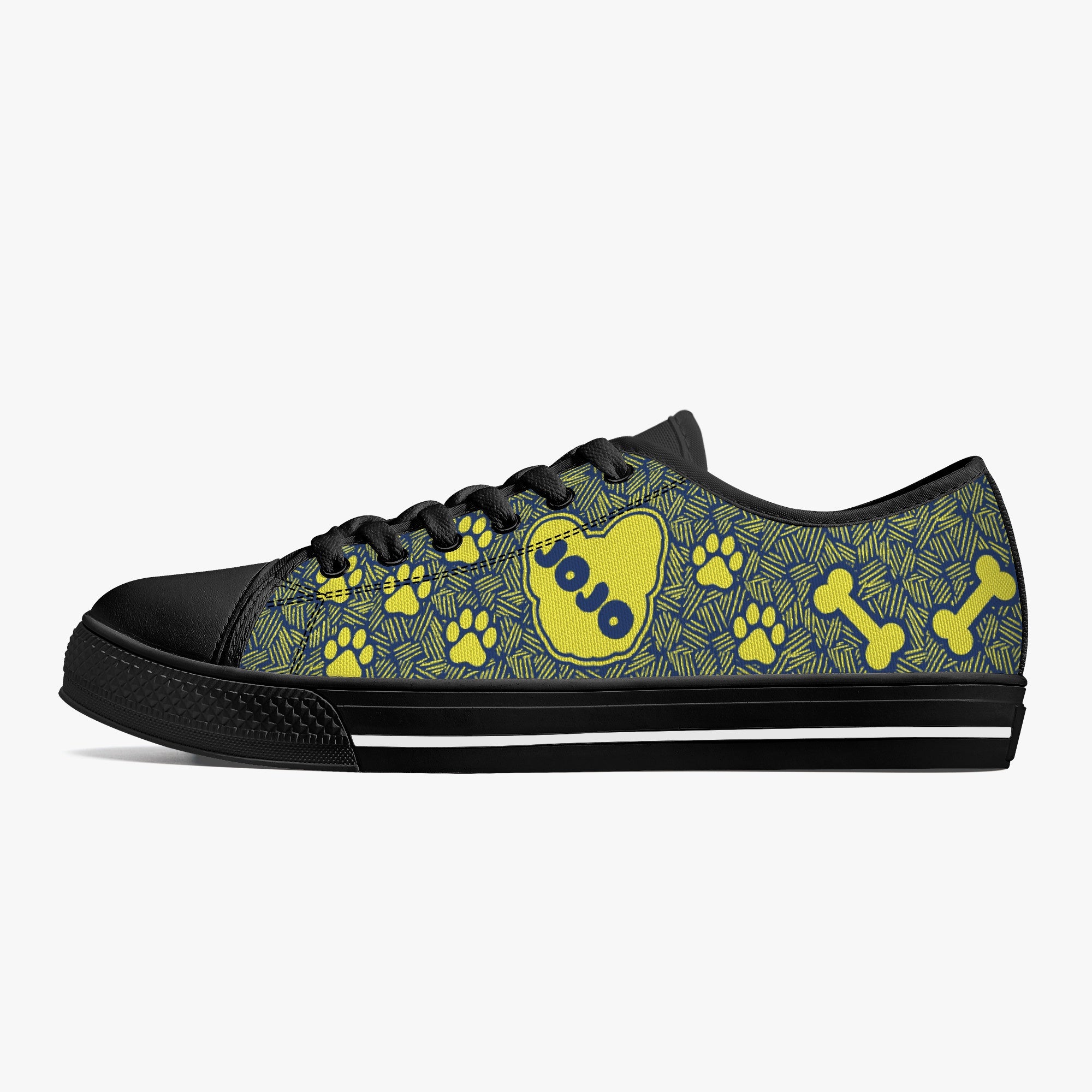 French Bulldog Lover Blaze Personalized Classic Low Top Canvas Shoes Casual Footwear