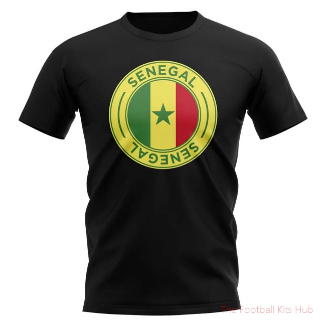 Senegal Football Badge T-Shirt (Black)