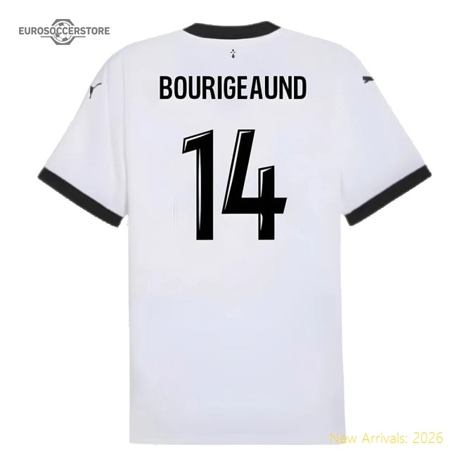Elite 2024-2025 Stade Rennais Away Shirt (bourigeaund 14) - Economical