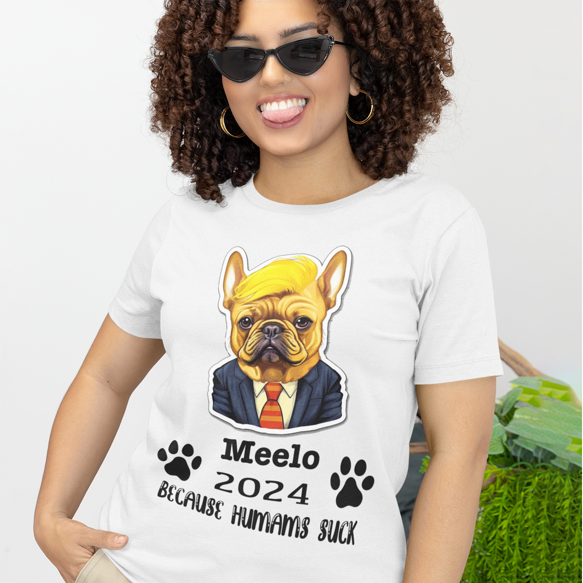 French Bulldog The President Custom Unisex T Shirt Comfy Pet Product